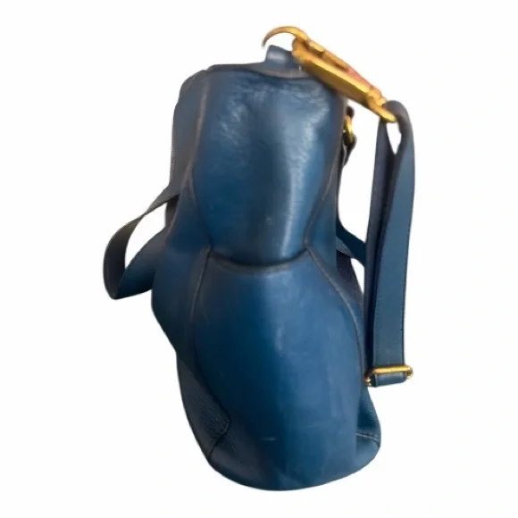 Fossil Navy Leather Shoulder Bag With Strap - Picture 12 of 12